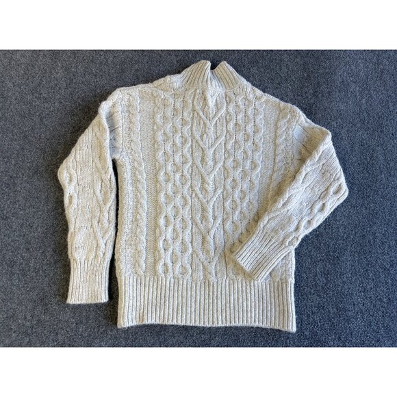 Fat Face Womens NWT Cable Knit Jumper Sweater Ivory UK 8 Euro 34  US 2 - Picture 3 of 10